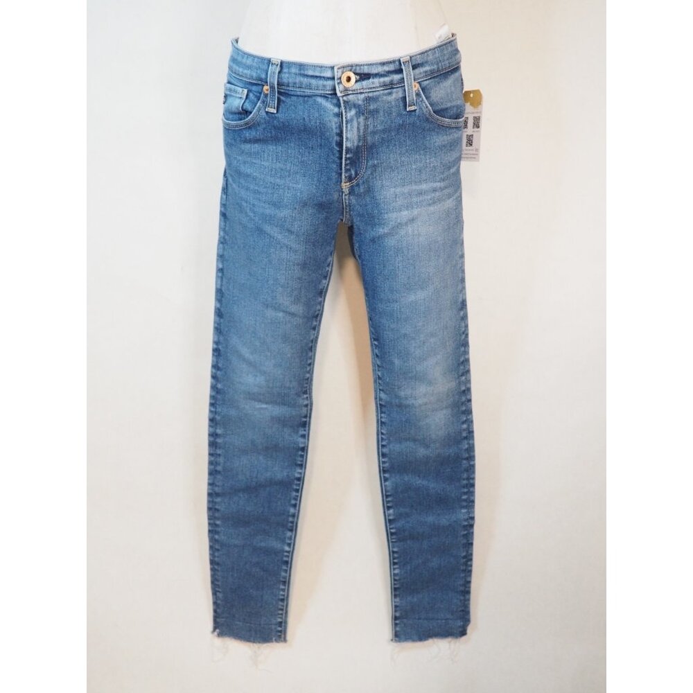 Adriano Goldschmied Medium Wash The Legging Ankle Super Skinny Ankle Jeans, 27